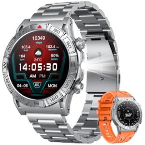 Men's Waterproof Smartwatch with Fitness Tracker