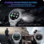 Men's Waterproof Smartwatch with Fitness Tracker