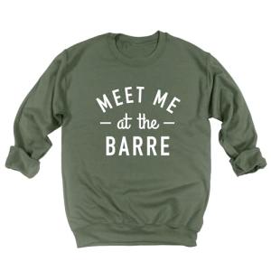 Pineapple Barre Workout Sweatshirt for Women