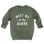 Pineapple Barre Workout Sweatshirt for Women