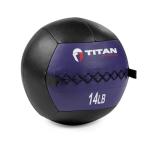 Titan Fitness 14 LB Soft Leather Medicine Ball