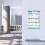 11 Pack Laminated Exercise Poster Set