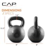 80 lb CAP Barbell Cast Iron Kettlebell