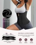 Anylost Women's Waist Trainer Corset with Zipper