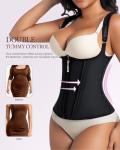 Anylost Women's Waist Trainer Corset with Zipper