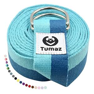 Tumaz Yoga Strap with Adjustable D-Ring Buckle