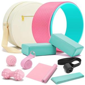 HNCTINNO All-in-One Yoga Wheel and Block Set