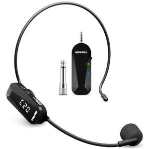 TONOR Wireless Headset Microphone System for Fitness