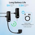 TONOR Wireless Headset Microphone System for Fitness