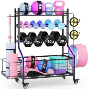 Adjustable Dumbbell Rack for Home Gym Storage