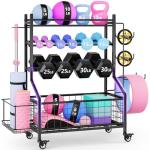 Adjustable Dumbbell Rack for Home Gym Storage