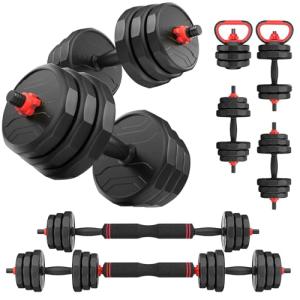 55lbs Adjustable Dumbbell Set for Home Workouts