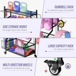 Adjustable Dumbbell Rack for Home Gym Storage