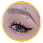 Tiny Gold Curved Surgical Steel Piercing Jewelry Set