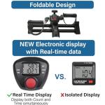 Under Desk Bike Pedal Exerciser with Display