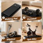 Foldable Non-Slip Treadmill Mat for Home Gym