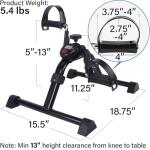 Under Desk Bike Pedal Exerciser with Display