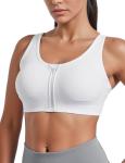 High Support Zip Front Sports Bra for Women