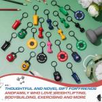 20pcs Gym Keychain Set for Fitness Lovers