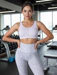 High Support Zip Front Sports Bra for Women