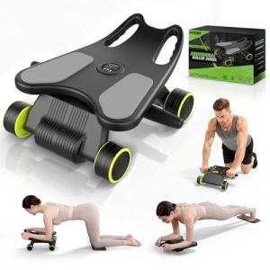 Ab Roller with Elbow Support and Knee Pad