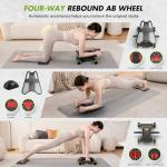 Ab Roller with Elbow Support and Knee Pad