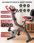 Folding 4-in-1 Exercise Bike with Resistance Bands