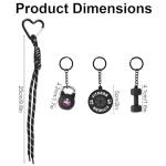 Black Dumbbell Keychain - Perfect Gift for Fitness Lovers