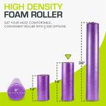ProsourceFit 18-Inch Firm Foam Roller - Purple