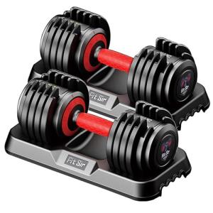 Fit Sir 25 Adjustable Dumbbell Set for Home Workouts
