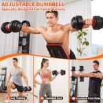 Fit Sir 25 Adjustable Dumbbell Set for Home Workouts