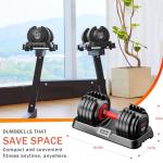 Fit Sir 25 Adjustable Dumbbell Set for Home Workouts