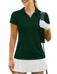 Women's Short Sleeve V Neck Golf & Tennis Top