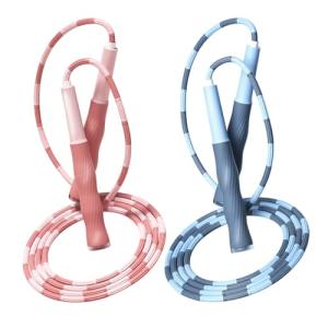 Kids Adjustable Beaded Jump Rope with Soft Handles