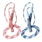 Kids Adjustable Beaded Jump Rope with Soft Handles