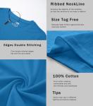 Men's Long Sleeve Gym Shirt - Waterfall Blue