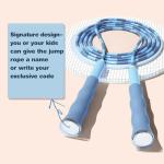 Kids Adjustable Beaded Jump Rope with Soft Handles