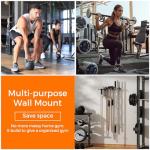 Heavy Duty Home Gym Storage Rack with 8 Hooks