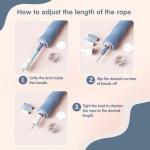 Kids Adjustable Beaded Jump Rope with Soft Handles