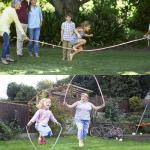 Kids Adjustable Beaded Jump Rope with Soft Handles