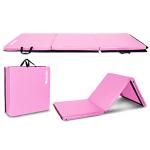 Pink 6' Folding Tri-fold Exercise Gym Mat