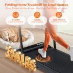 Compact Portable Treadmill with Handle for Home