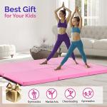 Pink 6' Folding Tri-fold Exercise Gym Mat