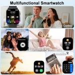 AMOLED Smart Watch with Fitness Tracker and Calls