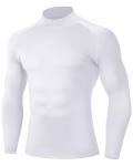 Men's Long Sleeve Compression Mock Turtle Neck Shirt