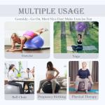 Anti-Burst Exercise Ball with Pump for Workouts