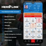 Hero Link Medical ID Bracelet & Wellness Band