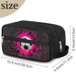 Kids Waterproof Soccer Toiletry Bag and Dopp Kit