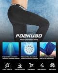 Men's Athletic Compression Workout Leggings – Black/White