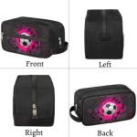 Kids Waterproof Soccer Toiletry Bag and Dopp Kit